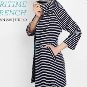 NWOT CAbi #5151 Maritime Trench Knit Jacket